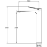 Смеситель для раковины GAPPO G10-6 G1010-26 черный
